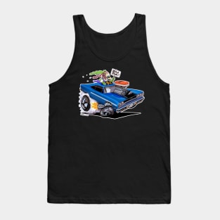 BIRD FINK 1970 Plymouth GTX BLUE Tank Top